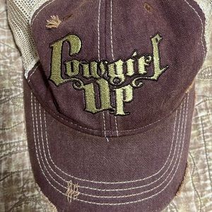 Cowgirl up ball cap